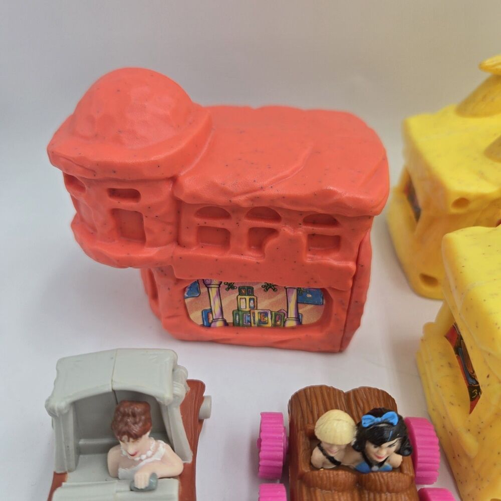 Vintage Flinstones McDonald’s Happy Meal Toy Characters Cars House Lot of 7+ Pcs - Picture 3 of 7